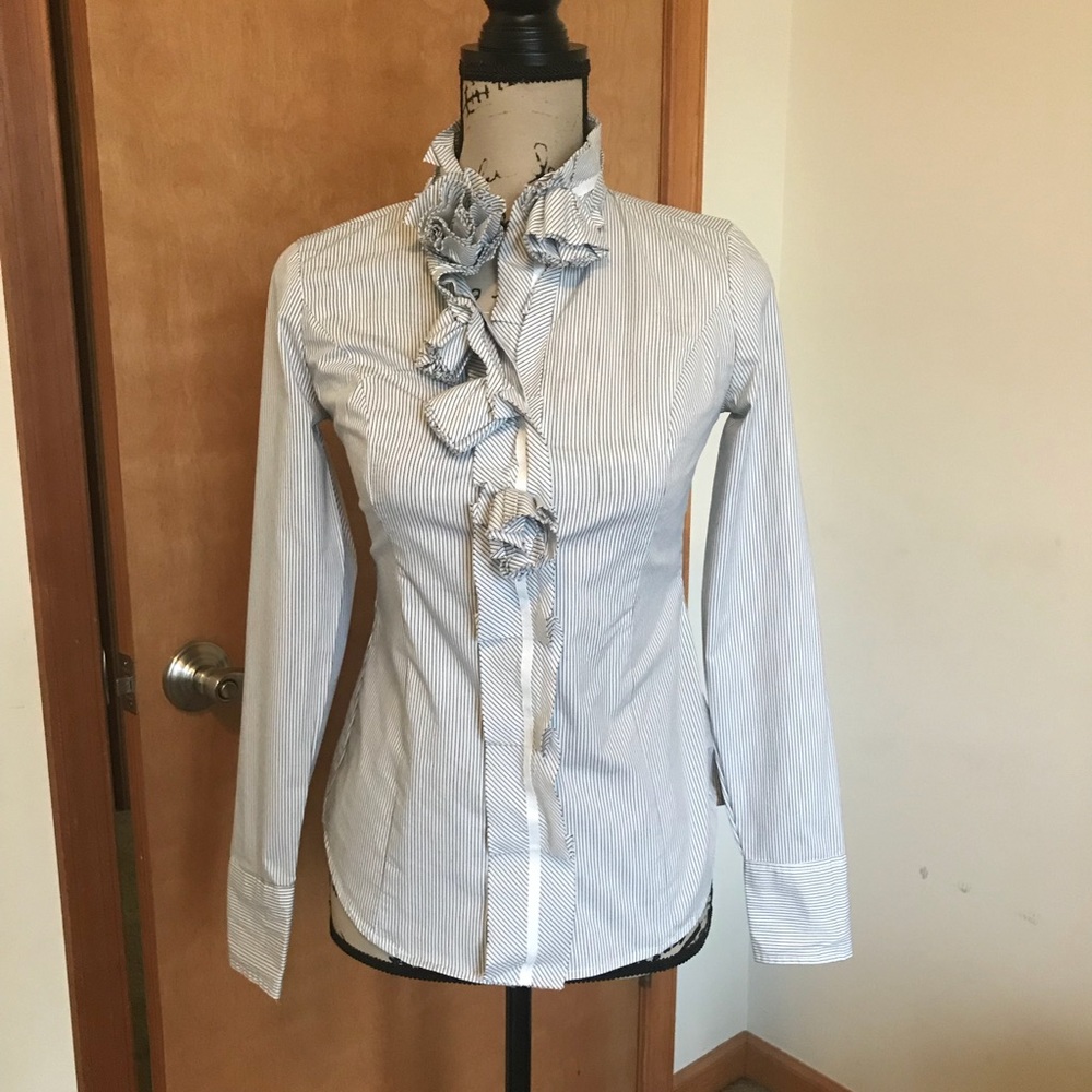 New York & Company Stretch Button Down Shirt